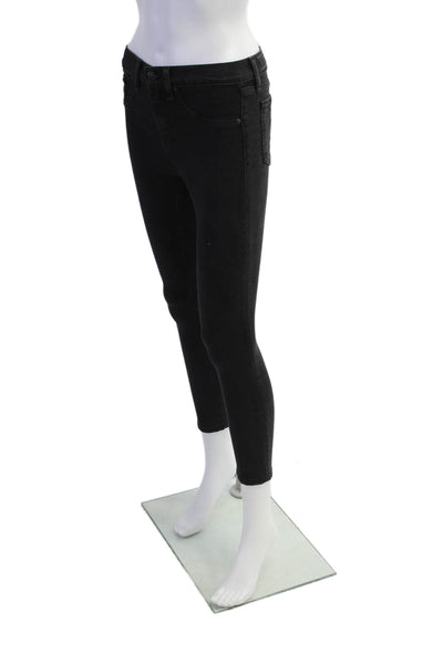 Rag & Bone Jean Womens High Rise 10 Inch Skinny Leg Jeans Black Cotton Size 25
