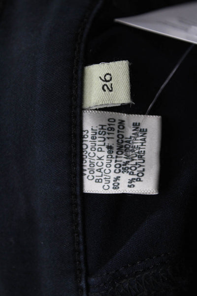 Rag & Bone Jean Womens Legging Mid Rise Pants Plush Black Cotton Size 26