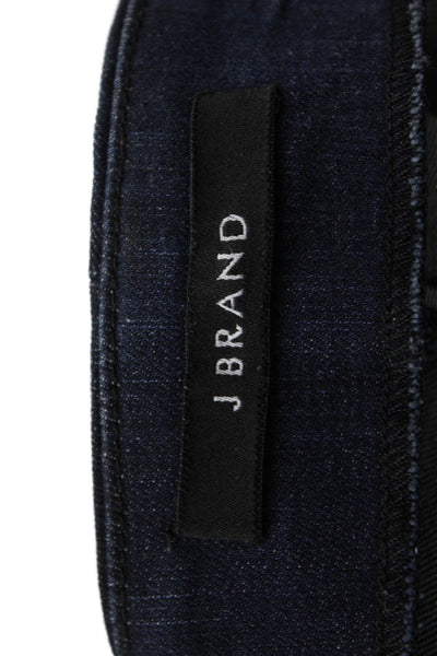 J Brand Womens Dark Wash Skinny Leg Jeans Coat Black Blue Cotton Size 26