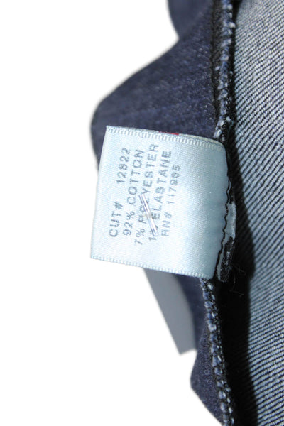 J Brand Womens Dark Wash Skinny Leg Jeans Coat Black Blue Cotton Size 26