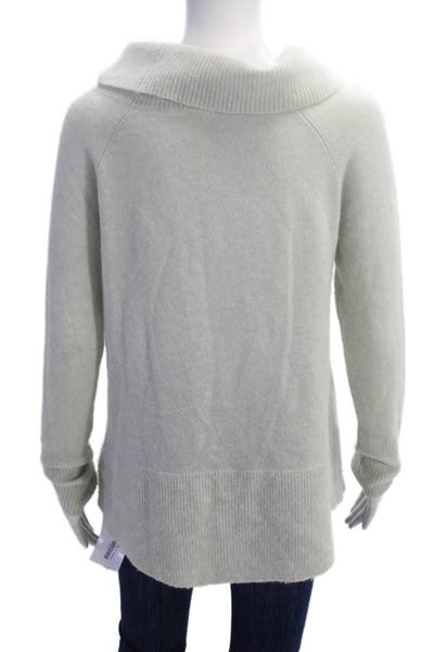 Moth Anthropologie Womens Long Sleeve Cowl Neck Cashmere Sweater Blue Size XS