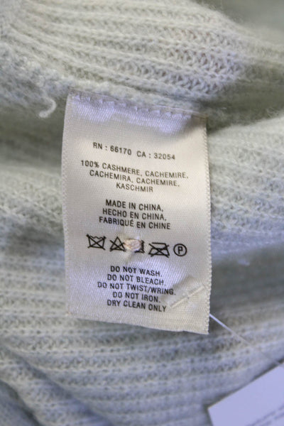 Moth Anthropologie Womens Long Sleeve Cowl Neck Cashmere Sweater Blue Size XS
