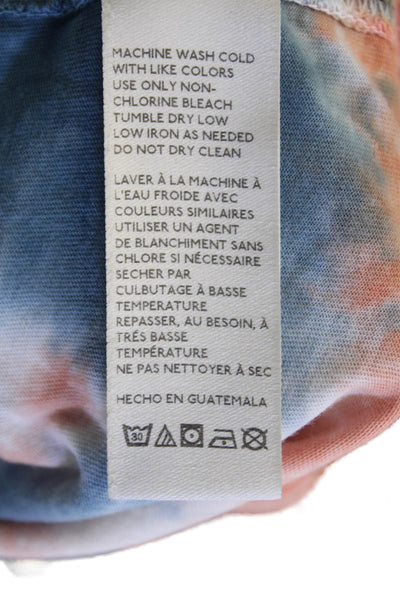 We The Free Womens Cotton Tie Dye Long Sleeve Casual Top Multicolor Size L