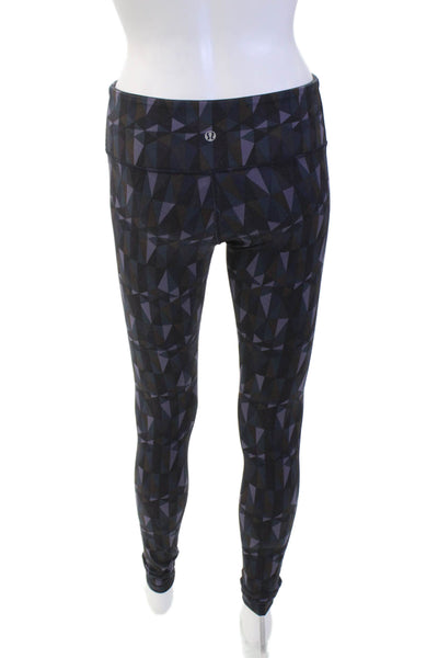 Lululemon womens Geometric Print Stretch Ankle Leggings Multicolor Size 4