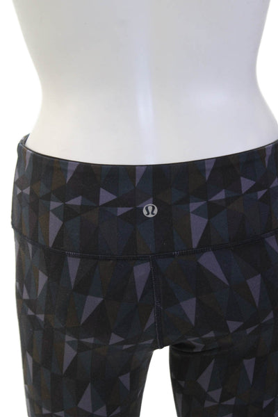 Lululemon womens Geometric Print Stretch Ankle Leggings Multicolor Size 4