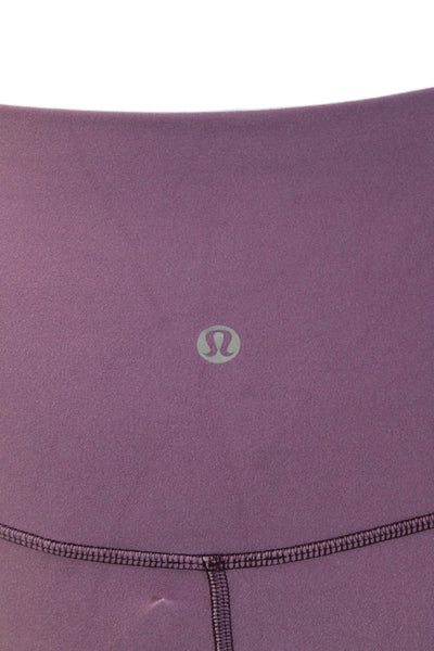 Lululemon Womens Ombre Print Stretch Mid-Rise Ankle Leggings Purple Size 4