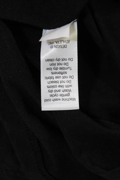 Athleta Womens Scoop Neck Sleeveless Tank Top Legging Set Black Size XS
