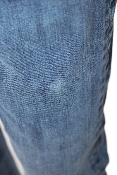 7 For All Mankind Womens Cotton 5 Pocket Mid-Rise Slim Fit Jeans Blue Size 33