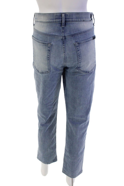 7 For All Mankind Womens Cotton Five Pocket Slim Fit Jeans Light Blue Size 33