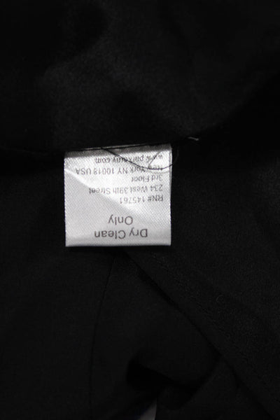 Parker Woimens Silk Chain Detail Sleeveless Halter Neck Blouse Black Size S