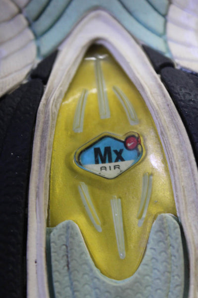 Nike Womens Leather Air Max Low Top Sneakers Gold Metallic Powder Blue Size 6