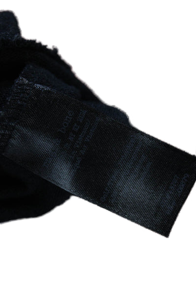 Rag & Bone Jean Womens Scoop Neck Back Slit Tank Top Black Size Small