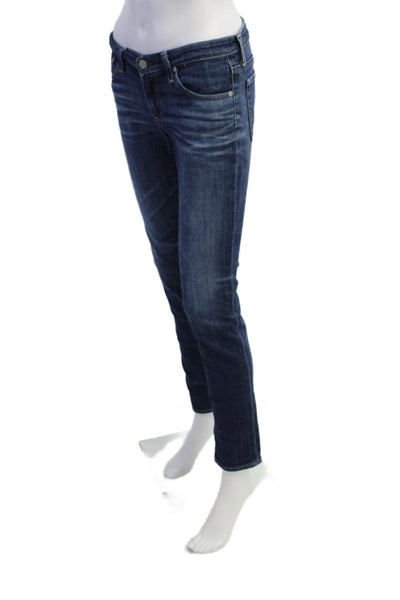 AG Adriano Goldschmied Womens Stilt Cigarette Leg jeans Blue Cotton Size 26