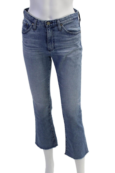 AG Adriano Goldschmied Womens The Jodi Crop Jeans Blue Cotton Size 26