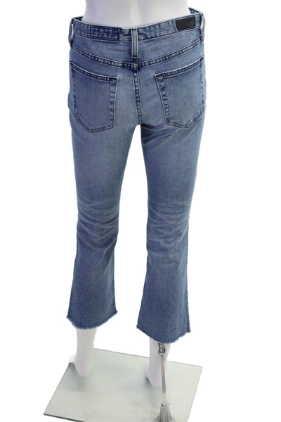 AG Adriano Goldschmied Womens The Jodi Crop Jeans Blue Cotton Size 26