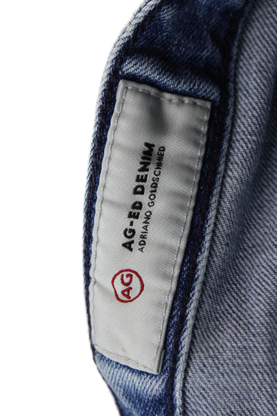 AG Adriano Goldschmied Womens The Jodi Crop Jeans Blue Cotton Size 26