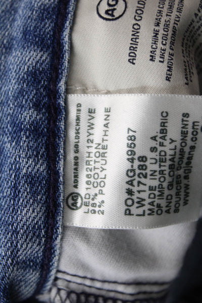 AG Adriano Goldschmied Womens The Jodi Crop Jeans Blue Cotton Size 26