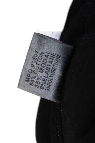 J Brand Womens High Rise Button Waist Skinny Leg Zion Pants Black Cotton Size 26