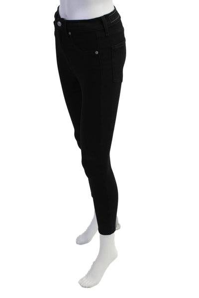 Rag & Bone Jean Womens High Rise Ankle Skinny Leg Jeans Pants Black Cotton Size