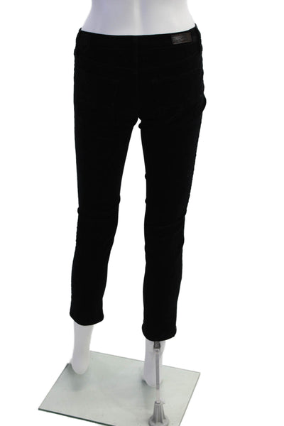AG Adriano Goldschmied Womens The Moto Stevie Ankle Pants Black Size 26