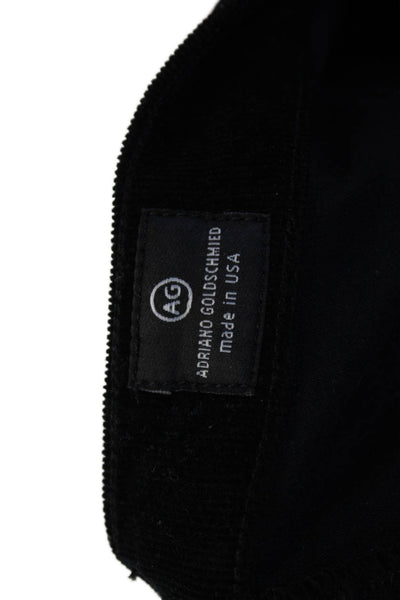 AG Adriano Goldschmied Womens The Moto Stevie Ankle Pants Black Size 26