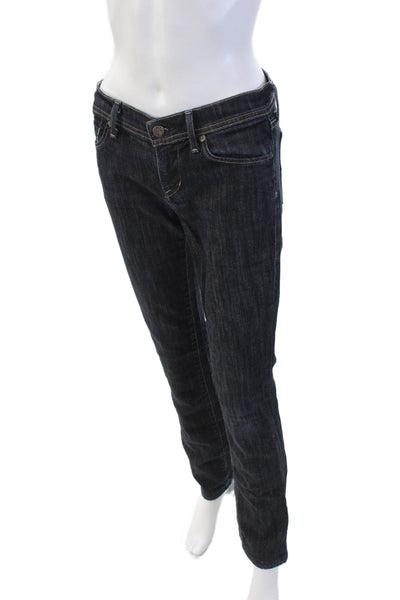 Citizens of Humanity Womens Cotton Dark Wash Straight Leg Jeans Navy Size 27