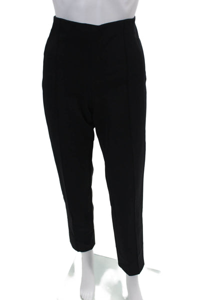 Escada Womens Zip Up Pleated Front Straight Leg Trousers Black Size 38