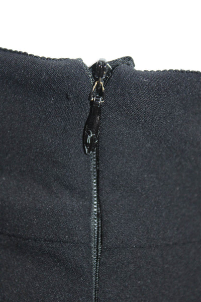 Escada Womens Zip Up Pleated Front Straight Leg Trousers Black Size 38