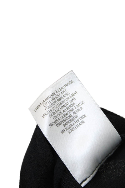 Halogen Womens Sleeveless V-Neck Rounded Hem Blouse Solid Black Size XS