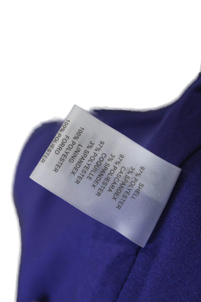 Vince Camuto Womens Sleeveless Double Buckled Wide Legged Jumpsuit Blue Size 2P