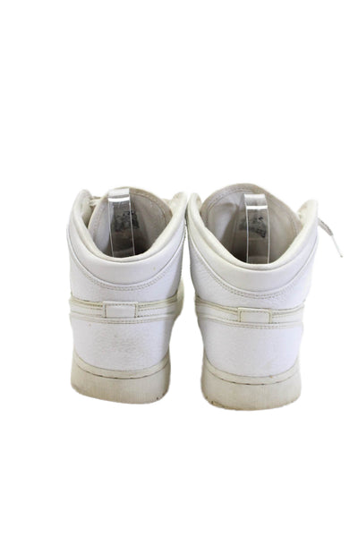 Nike Boys Air Jordan Lace-Up High-Top Platform Casual Sneakers White Size 7