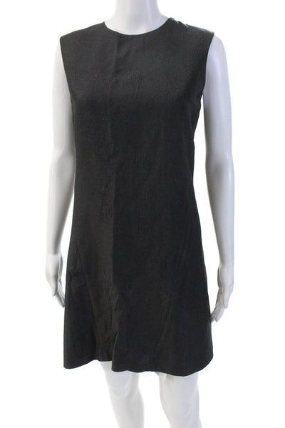 Alexander Wang Womens Sleeveless Knee Length A Line Dress Gray Black Size 4