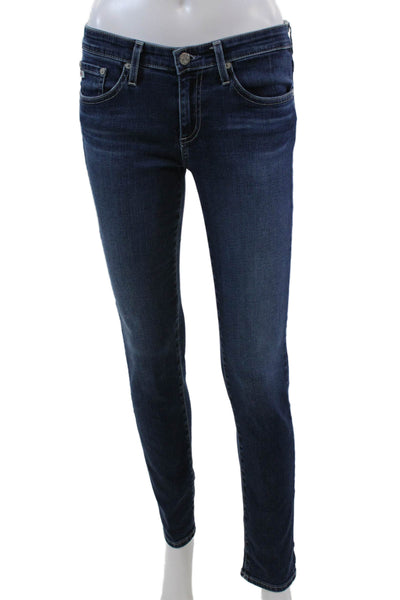AG Adriano Goldschmied Womens The Stilt Cigarette Leg Jeans Blue Size 26