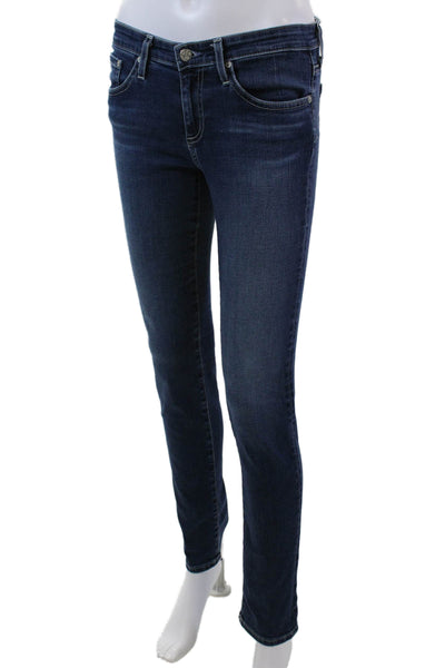 AG Adriano Goldschmied Womens The Stilt Cigarette Leg Jeans Blue Size 26