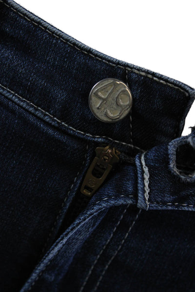 AG Adriano Goldschmied Womens The Stilt Cigarette Leg Jeans Blue Cotton Size 26