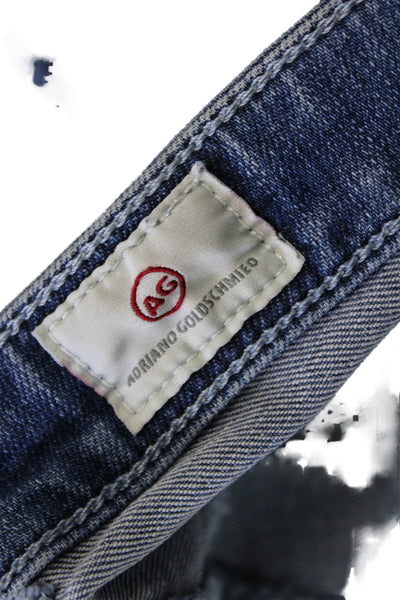 AG Adriano Goldschmied Womens The Stilt Roll Up Jeans Blue Cotton Size 26