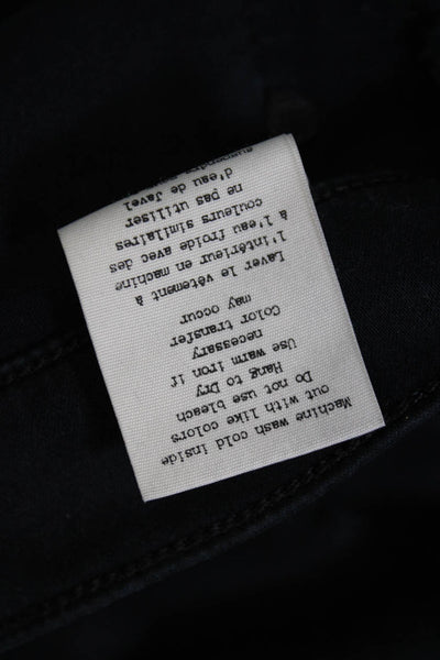 Rag & Bone Jean Womens Mid Rise Leggings Pants Plush Black Cotton Size 26