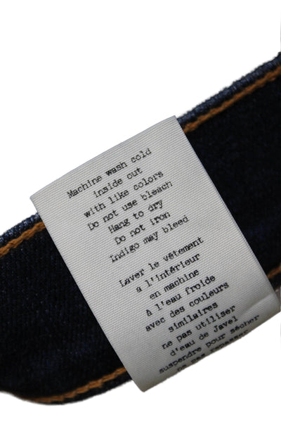 Rag & Bone Jean Womens 10 Inch Capri Leg Stanwix Wash Jeans Blue Cotton Size 25
