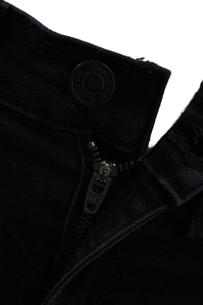 Rag & Bone Jean Womens High Rise Zip Up Leggings Jeans Black Cotton Size 26