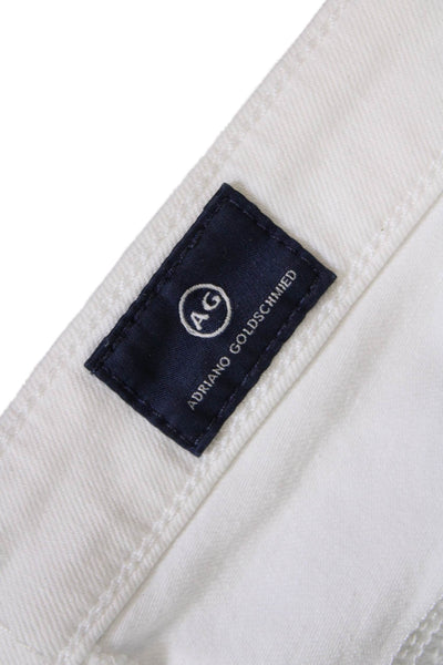AG Adriano Goldschmied Womens High Rise The Jodi Crop Jeans White Size 25