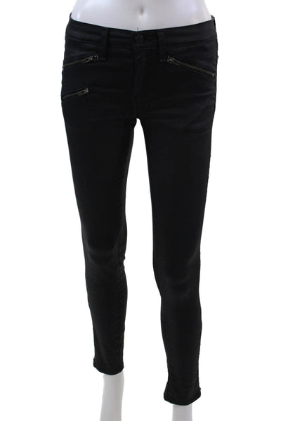 Rag & Bone Jean Womens Mid Rise Skinny Leg Jeans Seal Blue Cotton Size 26
