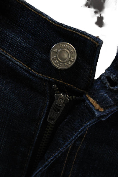 Rag & Bone Jean Womens Stanwix Wash 10 Inch Capri Leg Jeans Blue Cotton Size 25