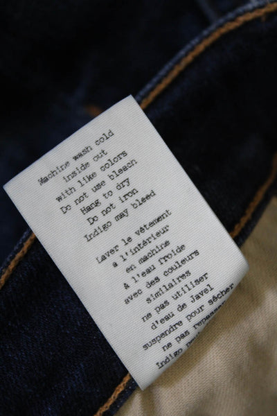 Rag & Bone Jean Womens Stanwix Wash 10 Inch Capri Leg Jeans Blue Cotton Size 25