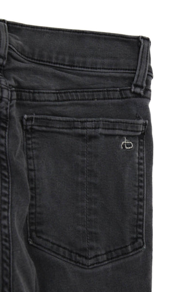 Rag & Bone Jean Womens Cotton Zippered Mid-Rise Skinny Jeans Gray Size 23