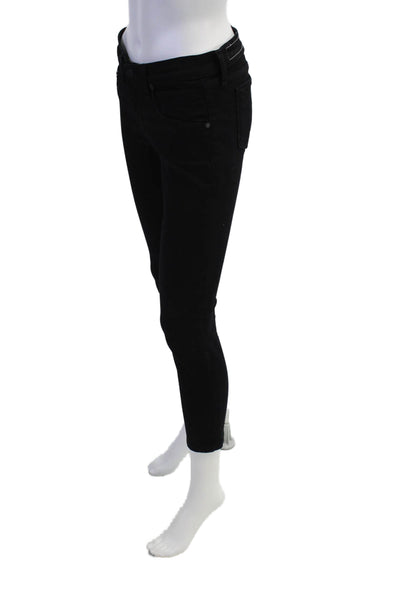 Rag & Bone Jean Womens High Rise Skinny Leg Jeans Black Cotton Size 26