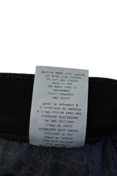 Rag & Bone Jean Womens High Rise Skinny Leg Jeans Black Cotton Size 26