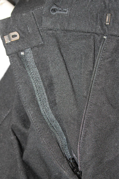 Joseph Abboud Womens Flat Front Straight Leg Slim Fit Pants Black Size 34
