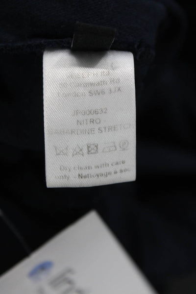 Joseph Abboud Womens High Rise Pull On Ankle Pants Navy Size 36