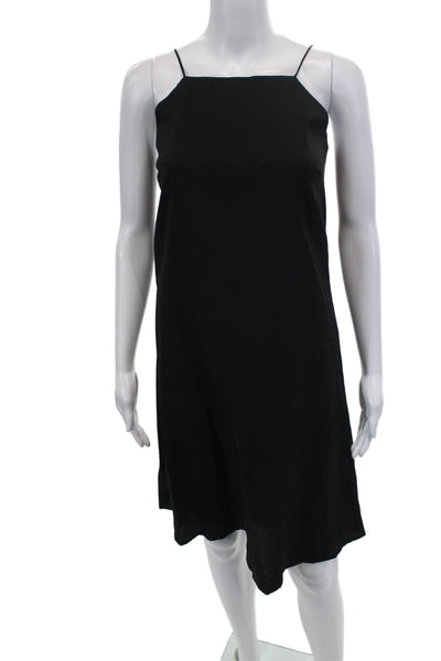 Hunter Bell Womens Square Neck Sleeveless Zip Up Mid-Calf Dress Black Size 2
