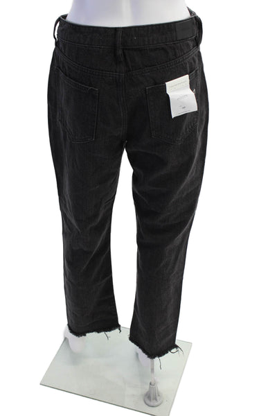 Hidden Womens Cotton Denim Five Pocket Distressed High-Rise Jeans Gray Size 28